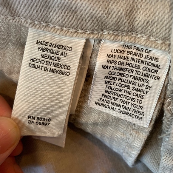 Lucky Brand Gray Brooke Skinny Slim 28” Size 24/00 - Picture 7 of 8